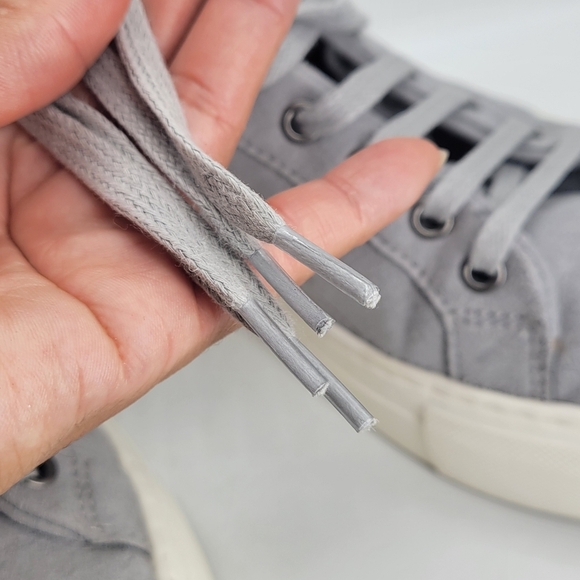 Novacas Made in Portugal Platform Women's Sneakers size 38 Grey Suede Shoelace - Picture 4 of 8